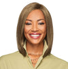 GABOR Forever Chic Shoulder-Length Stylish Tapered Wig by Hairuwear, Average Size Cap, GL27-29 Chocolate Caramel