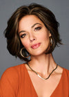 GABOR TREND ALERT Chin-Length Full Volume Bob Boy Cut Wig, Designer Series by Hairuwear, Average Cap Size, GF8-29SS Hazelnut