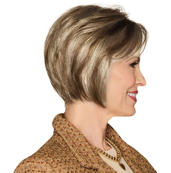 GABOR Bend The Rules Chin Length Boy Cut Wig by Hauruwear, Average Cap, GL11-25 Honey Pecan