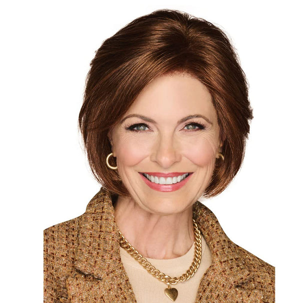 GABOR Bend The Rules Chin Length Boy Cut Wig by Hauruwear, Average Cap, GL11-25 Honey Pecan