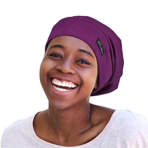 FocusCare Adjustable Sleeping Cap,Satin Lined Extra Large Women Curly Hair Available Day and Night