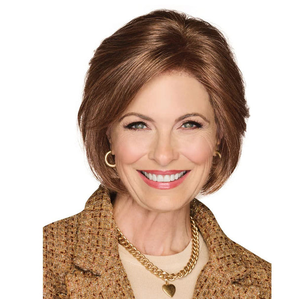 GABOR Bend The Rules Chin Length Boy Cut Wig by Hauruwear, Average Cap, GL11-25 Honey Pecan