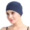Bamboo Sleep Cap for Hair Loss Home Head Cover for Chemo Women Bike Hard Hat Helmet Liner Cotton Beanie