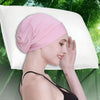 Silk Satin Lined Sleep Cap,Inner 19MM 100% Bulberry Silk Outer Bamboo Viscose Nature Breathable for Hair