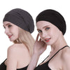 Silk Satin Lined Sleep Cap,Inner 19MM 100% Bulberry Silk Outer Bamboo Viscose Nature Breathable for Hair