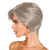 GABOR Best In Class Layered Chin-Length Boycut Wig by Hairuwear, Average Cap, GF56-60 Silver