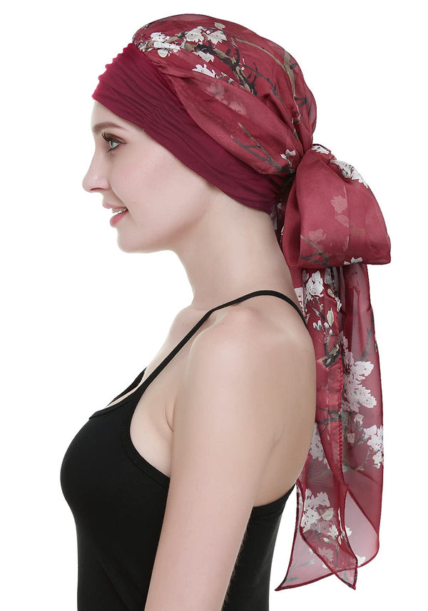 Chemo headwrap skjerf for hårtap Kvinner Kreft Hodeklær Medisinske gaver til alopecia
