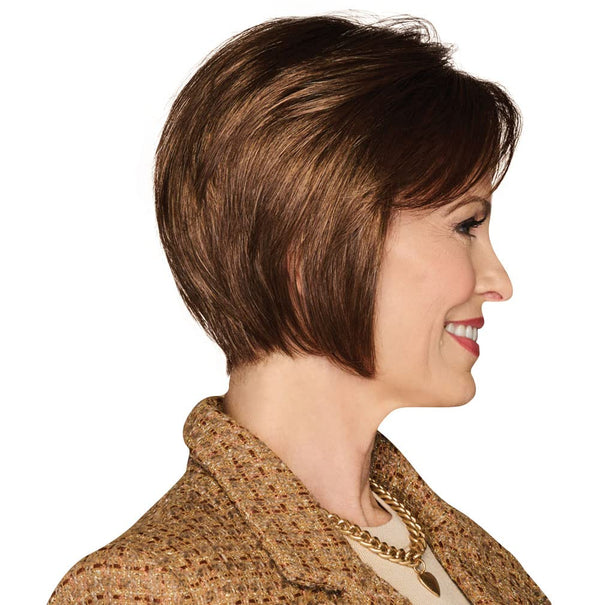 GABOR Bend The Rules Chin Length Boy Cut Wig by Hauruwear, Average Cap, GL11-25 Honey Pecan