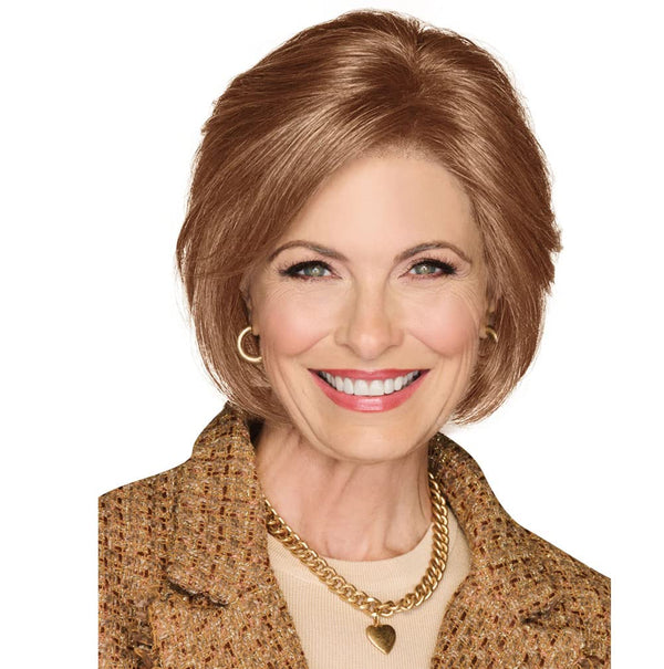 GABOR Bend The Rules Chin Length Boy Cut Wig by Hauruwear, Average Cap, GL11-25 Honey Pecan