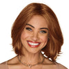 GABOR Gimme Drama Chin-Length Pageboy Long Layered Bob Wig by Hairuwear, Average Cap, GF6-30 Copper Mahogany