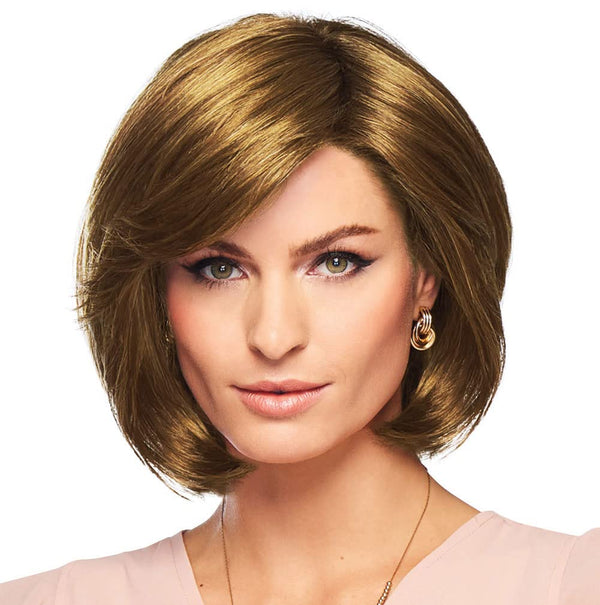 GABOR Curves Ahead Chin-Length Layered Wig by Hairuwear, Average Size CapGL16-27 Buttered Biscuit