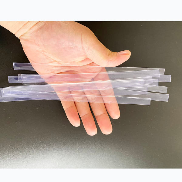 10pcs 0.9 * 20cm Italian Glue Keratin Bonding Glue Fusion Flat Tip For Fusion Human Hair Extensions(Transparent)