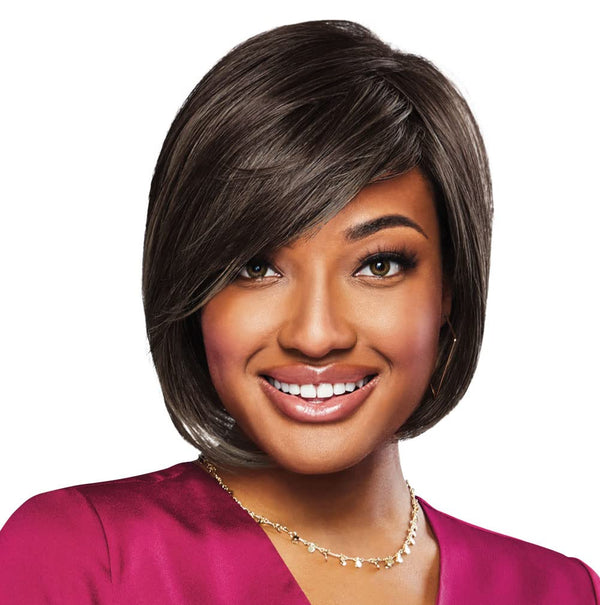 GABOR Curves Ahead Chin-Length Layered Wig by Hairuwear, Average Size CapGL16-27 Buttered Biscuit