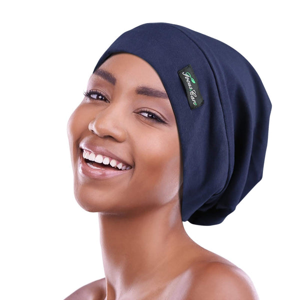 FocusCare Adjustable Sleeping Cap,Satin Lined Extra Large Women Curly Hair Available Day and Night