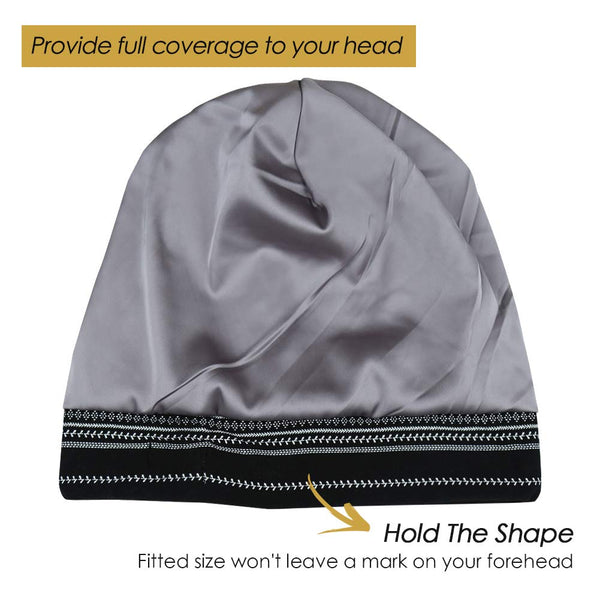 FocusCare Adjustable Sleeping Cap,Satin Lined Extra Large Women Curly Hair Available Day and Night