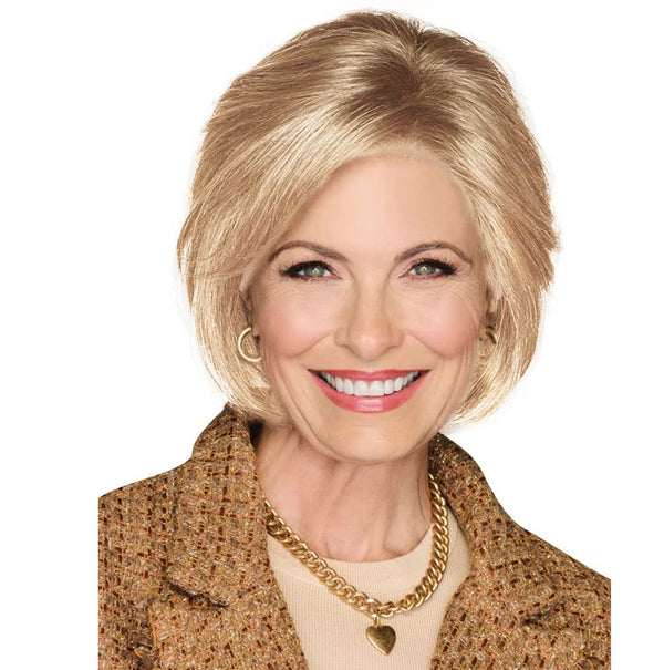 GABOR Bend The Rules Chin Length Boy Cut Wig by Hauruwear, Average Cap, GL11-25 Honey Pecan