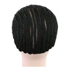 1pc Black Braids Cap for Easier Sew Crochet Wig Caps Elastic Sew Dome Net Wig Caps (L)