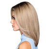 GABOR OWN THE ROOM Long Layered Mid-Length Wig, Easy to Care For Designer Series by Hairuwear, Average Cap Size, GF4-6 Black Coffee