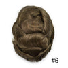 Generisk toupee for menn hårsystem fransk blonder front herre toupee europeisk menneskehår stykke fint mono hår erstatningssystem (1b# av svart, 8x10 ""-120% middels lys til middels tetthet)