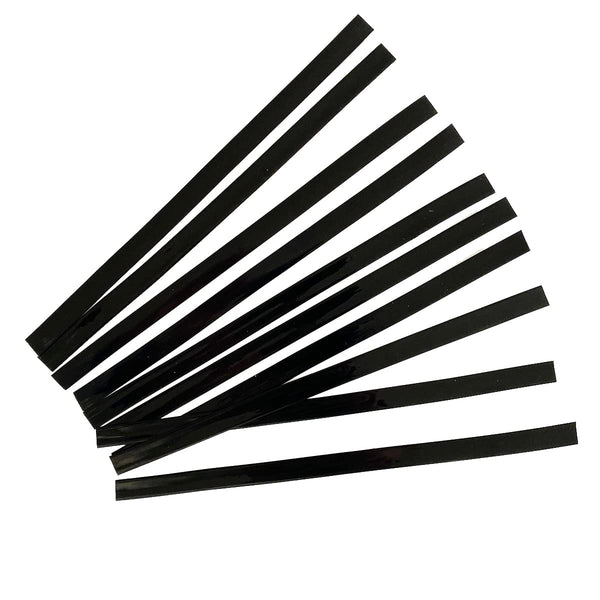 10pcs 0.9 * 20cm Italian Glue Keratin Bonding Glue Fusion Flat Tip For Fusion Human Hair Extensions(Transparent)