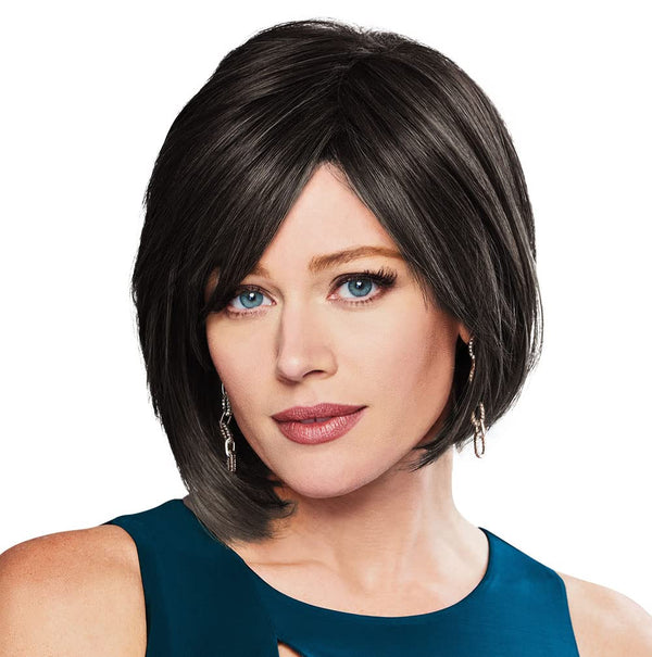 GABOR Curves Ahead Chin-Length Layered Wig by Hairuwear, Average Size CapGL16-27 Buttered Biscuit