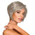 GABOR Best In Class Layered Chin-Length Boycut Wig by Hairuwear, Average Cap, GF56-60 Silver