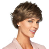 GABOR Gala Luxury Short Textured Wig by Hairuwear, Average Size Cap, G27+ Ginger Mist