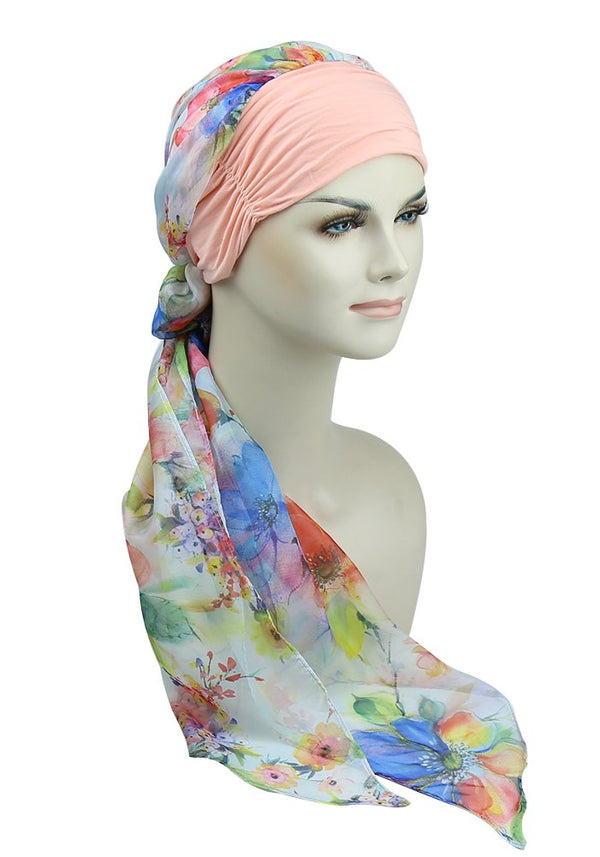 Chemo headwrap skjerf for hårtap Kvinner Kreft Hodeklær Medisinske gaver til alopecia