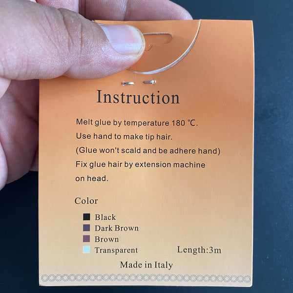 Hair Extensions Hot Glue Melt Fusion Keratin Glue Pre-bonded Tool For Hair Extension Salon Styling Tool (BROWN)