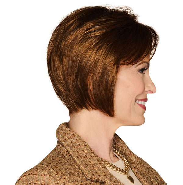 GABOR Bend The Rules Chin Length Boy Cut Wig by Hauruwear, Average Cap, GL11-25 Honey Pecan