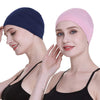 Bamboo Sleep Cap for Hair Loss Home Head Cover for Chemo Women Bike Hard Hat Helmet Liner Cotton Beanie
