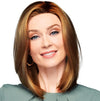 GABOR Forever Chic Shoulder-Length Stylish Tapered Wig by Hairuwear, Average Size Cap, GL27-29 Chocolate Caramel