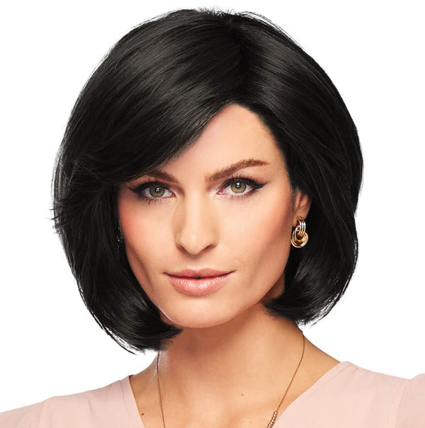 GABOR Curves Ahead Chin-Length Layered Wig by Hairuwear, Average Size CapGL16-27 Buttered Biscuit