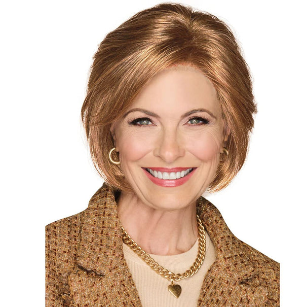 GABOR Bend The Rules Chin Length Boy Cut Wig by Hauruwear, Average Cap, GL11-25 Honey Pecan