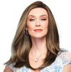 GABOR Front Cover Layered Long Bob Style Wig, Hand-Tied Mono Top by Hairuwear, Average Cap - GF14-22SS Wheat