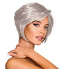 GABOR Best In Class Layered Chin-Length Boycut Wig by Hairuwear, Average Cap, GF56-60 Silver