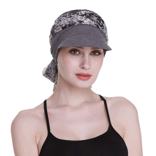 Newsboy Cap for Women Chemo Headwear med skjerf Gaver Hårtap tilgjengelig hele året