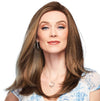 GABOR Front Cover Layered Long Bob Style Wig, Hand-Tied Mono Top by Hairuwear, Average Cap - GF14-22SS Wheat