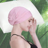 Silk Satin Lined Sleep Cap,Inner 19MM 100% Bulberry Silk Outer Bamboo Viscose Nature Breathable for Hair