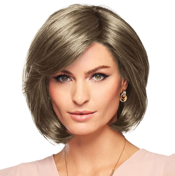 GABOR Curves Ahead Chin-Length Layered Wig by Hairuwear, Average Size CapGL16-27 Buttered Biscuit