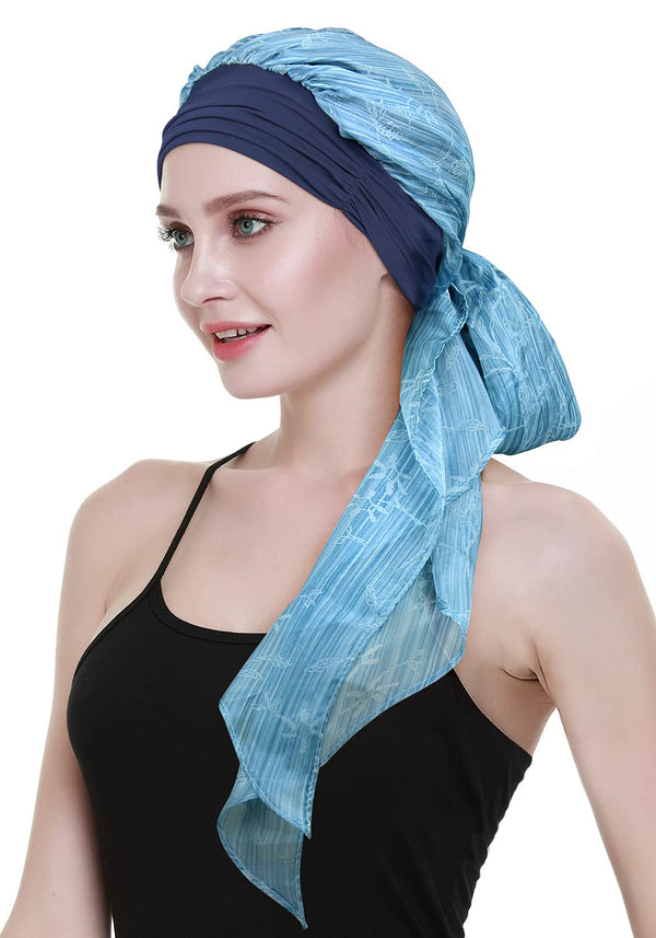 Chemo headwrap skjerf for hårtap Kvinner Kreft Hodeklær Medisinske gaver til alopecia