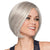 GABOR Opulence Chin-Length Modern Page Wig by Hairuwear, Large Cap, GL56-60 Sugared Silver