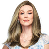 GABOR Front Cover Layered Long Bob Style Wig, Hand-Tied Mono Top by Hairuwear, Average Cap - GF14-22SS Wheat