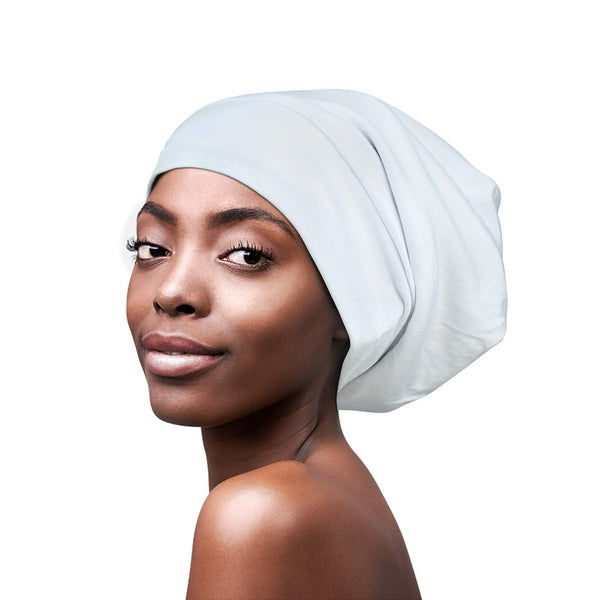 FocusCare Satin Lined Sleep Slouchy Cap Curly Girl Slap Headwear Gifts for Frizzy Hair Women