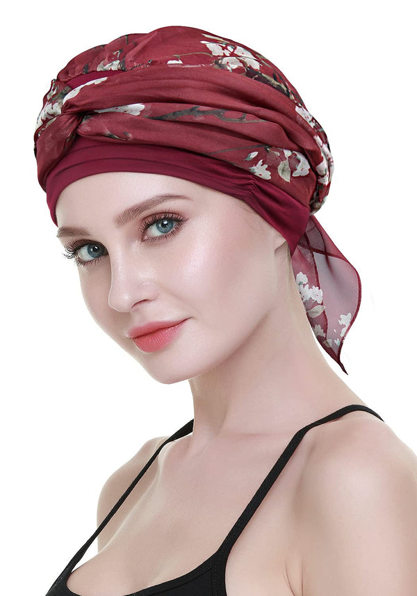 Chemo headwrap skjerf for hårtap Kvinner Kreft Hodeklær Medisinske gaver til alopecia