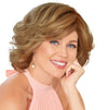 GABOR Blushing Beauty Mid-Length Barrel Curl Wig by Hairuwear, Average Size Cap, GL12-16 Golden Walnut