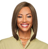 GABOR Forever Chic Shoulder-Length Stylish Tapered Wig by Hairuwear, Average Size Cap, GL27-29 Chocolate Caramel