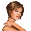GABOR Best In Class Layered Chin-Length Boycut Wig by Hairuwear, Average Cap, GF56-60 Silver