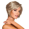 GABOR Best In Class Layered Chin-Length Boycut Wig by Hairuwear, Average Cap, GF56-60 Silver