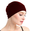 Bamboo Sleep Cap for Hair Loss Home Head Cover for Chemo Women Bike Hard Hat Helmet Liner Cotton Beanie